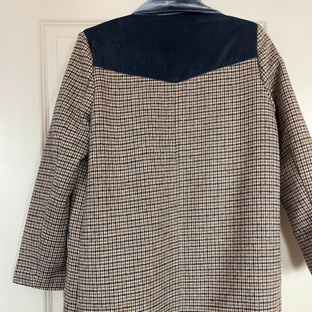 Long Sleeve Plaid Patchwork Jacket - image 10